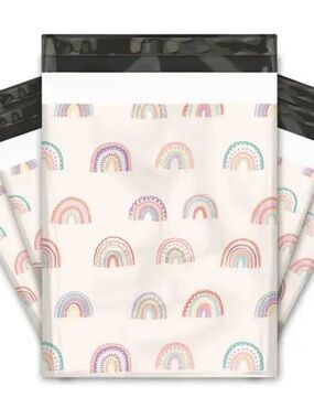 25 Rainbow Boho Polymailers 10x13 | Boho Shipping Bags | Boutique Packaging 🌈